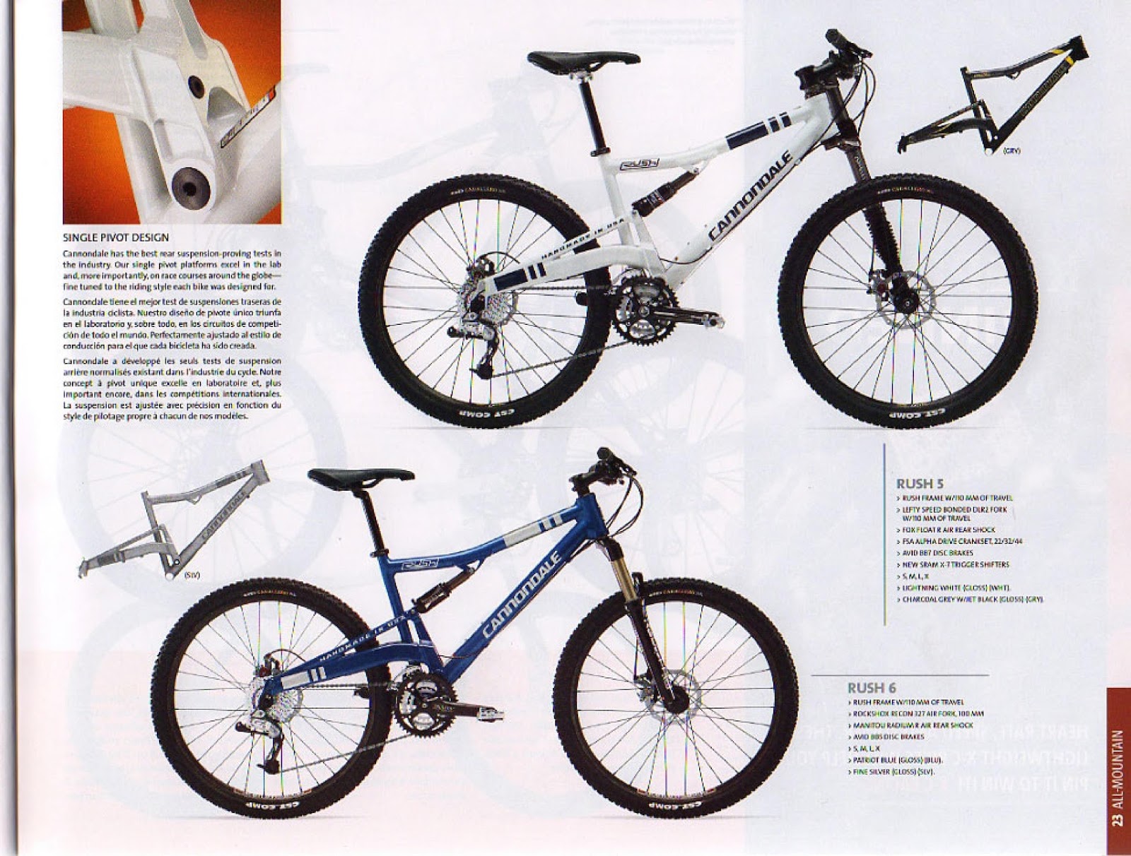 CATALOGUES CANNONDALE CANNONDALE 2007